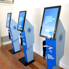 Our P21 rental kiosks as configured for Law Society of NSW Specialist Accreditation Conference