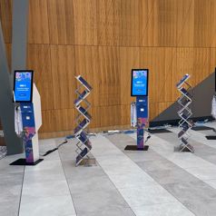 Our P21 rental kiosks with custom software on-site at National Disability Services Executive Leaders Conference 2023 at Melbourne Convention and Exhibition Centre (MCEC)